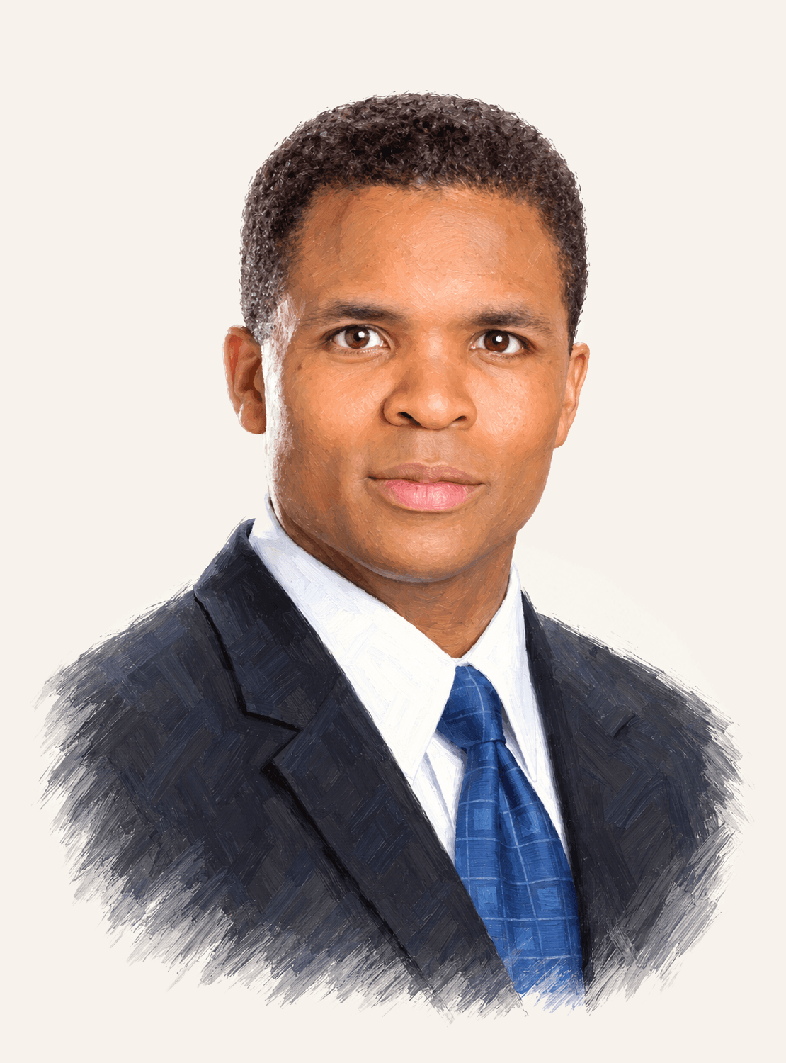 Painted portrait of Jesse Jackson Jr.