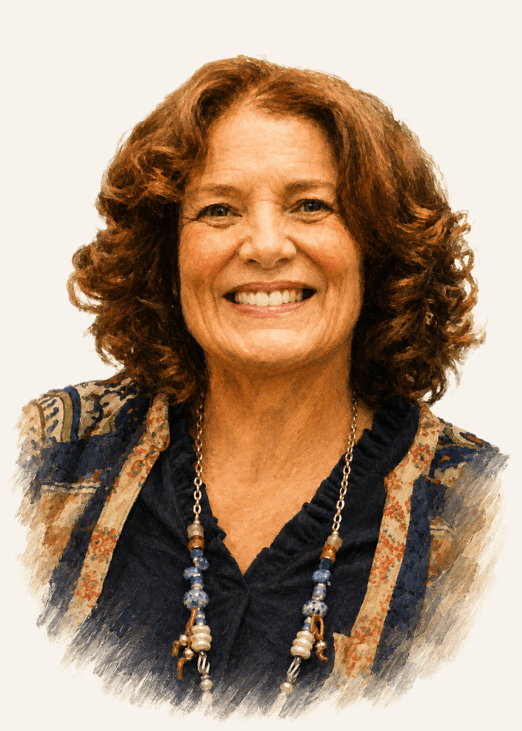 Painted portrait of Margaret Trudeau