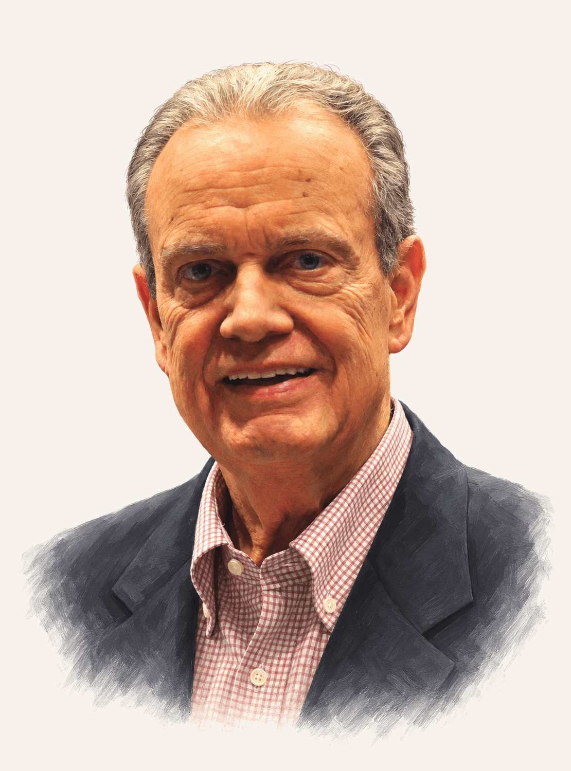 Painted portrait of Randy Revelle